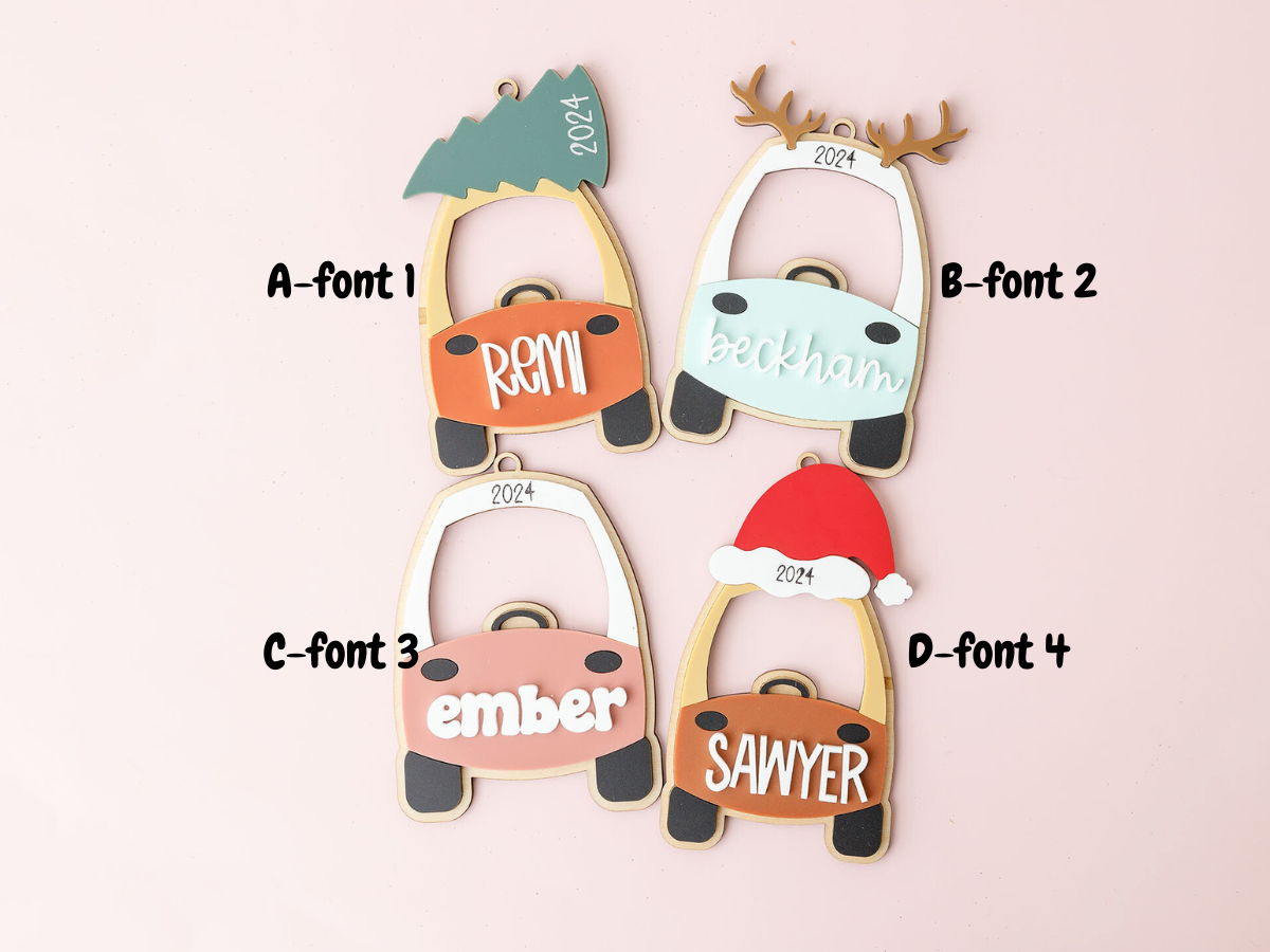 Cozy Coupe Christmas ornament - MaiCre8tions