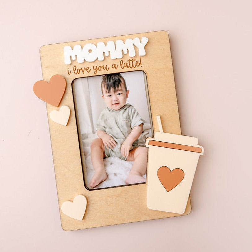 Fridge photo magnet for Mother's day. I love you a latte