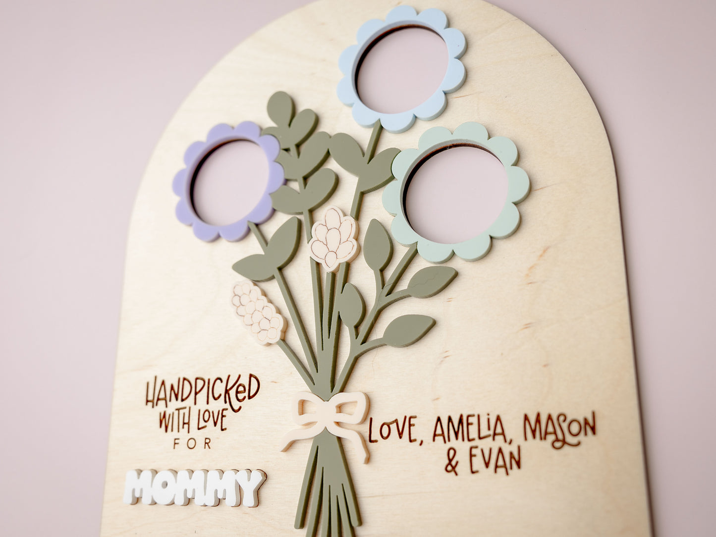 Flowers bouquet photo sign - MaiCre8tions