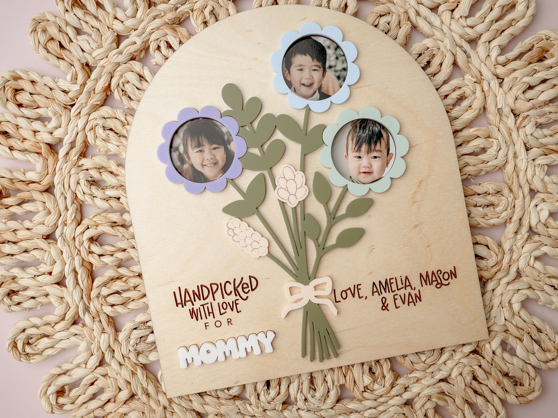 Flowers bouquet photo sign - MaiCre8tions