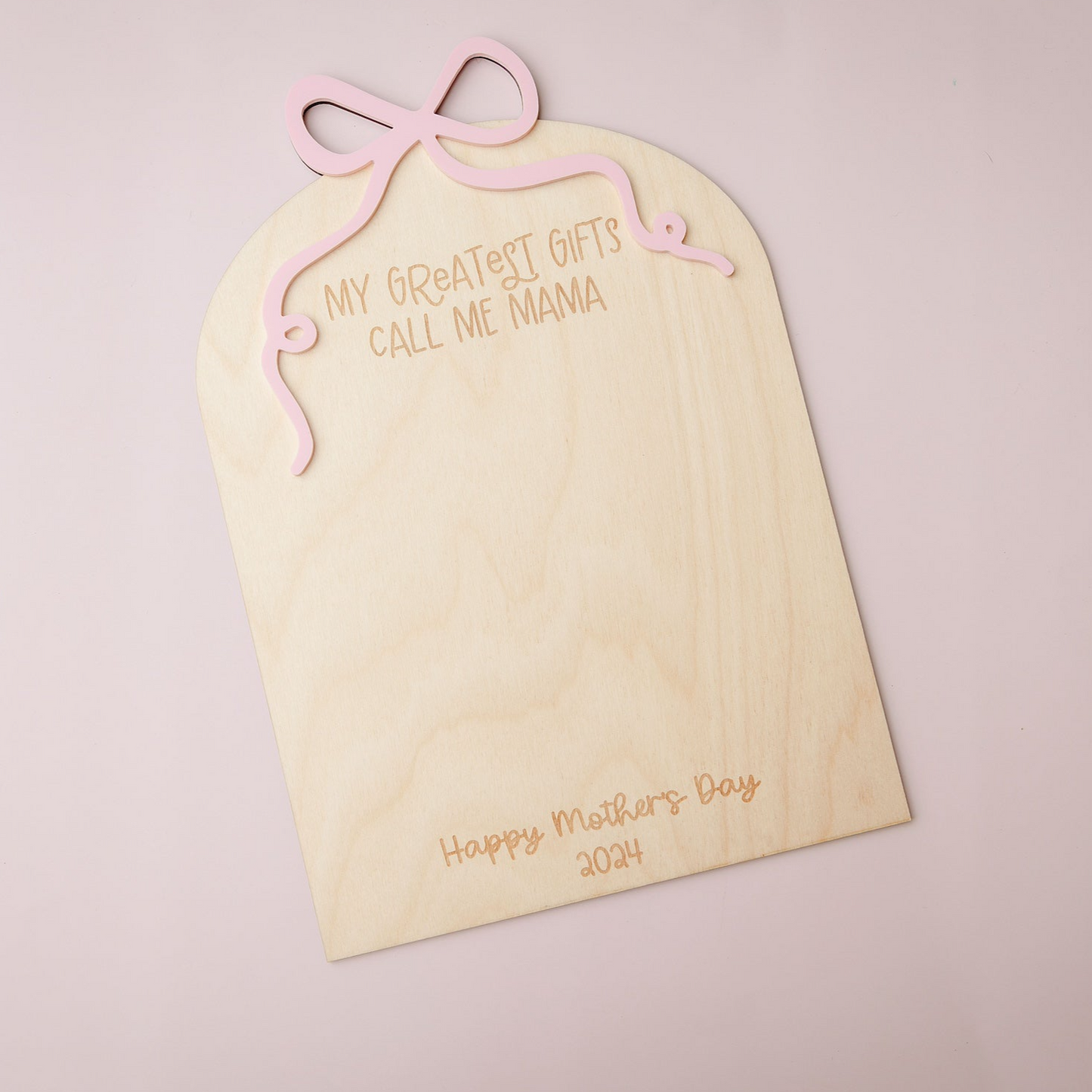 Bow hand print sign for Mother's Day - MaiCre8tions
