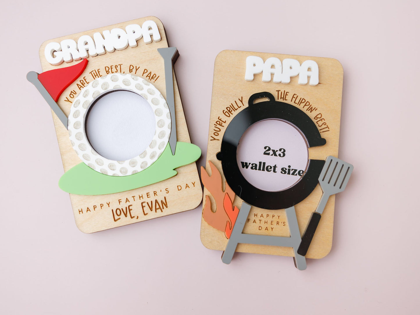 Fridge magnets photo frame for Father's Day