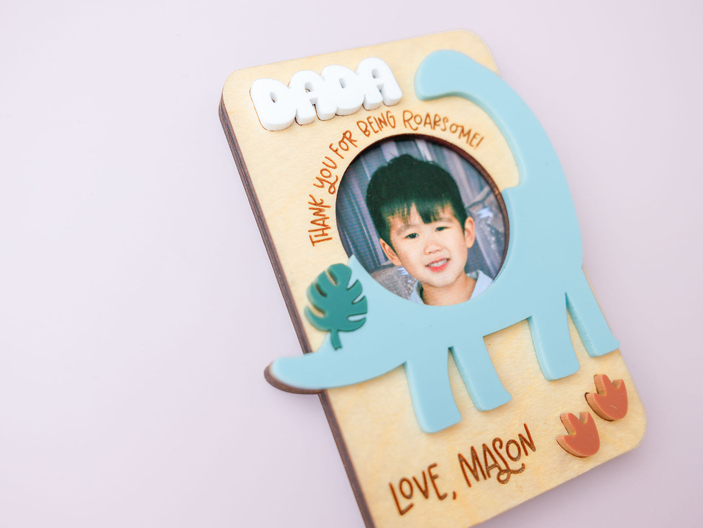 Dinosaur fridge magnet for Father's Day