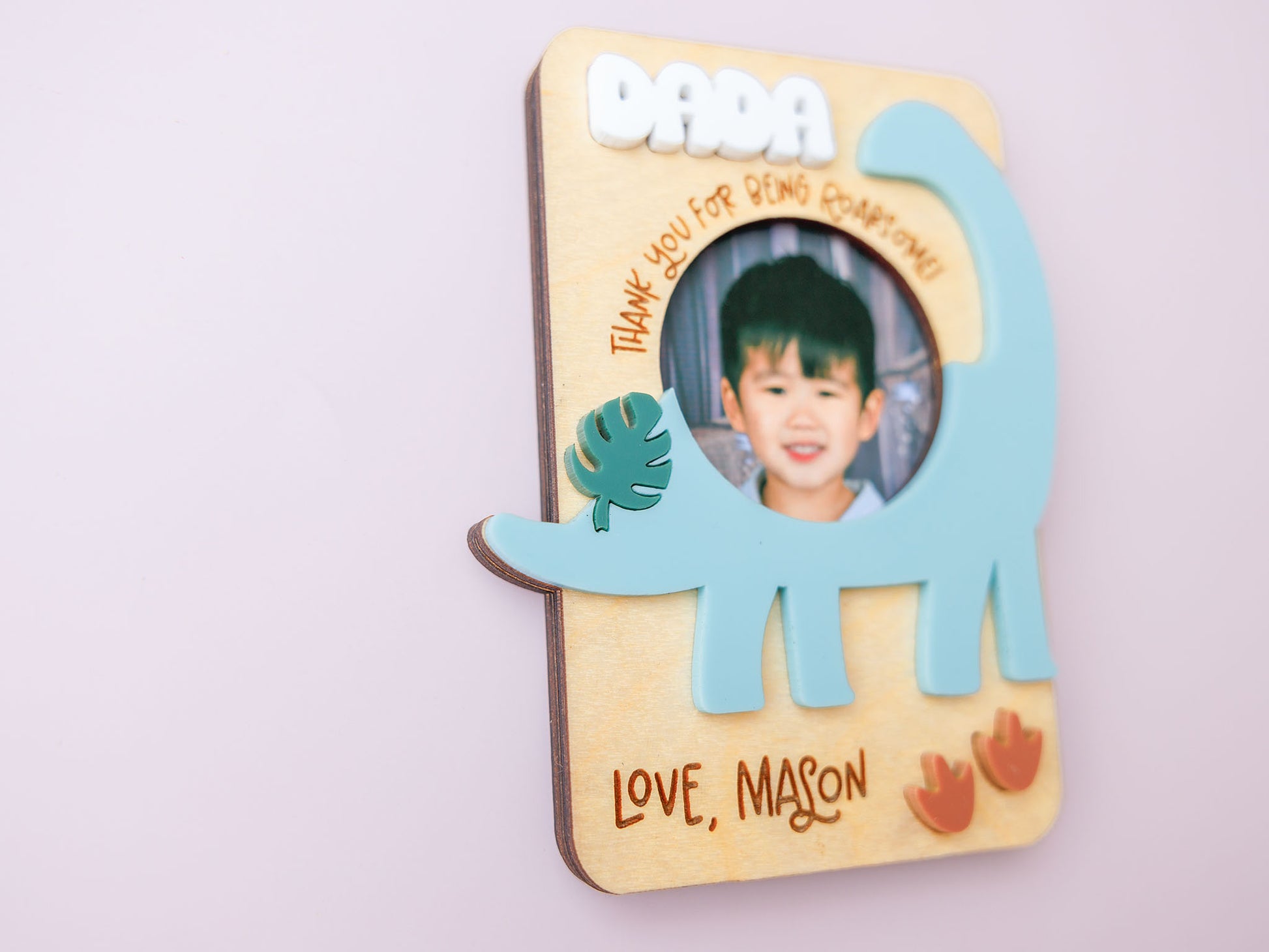 Dinosaur fridge magnet for Father's Day