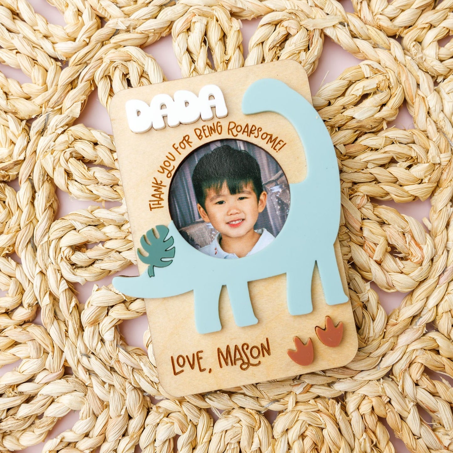 Dinosaur fridge magnet for Father's Day