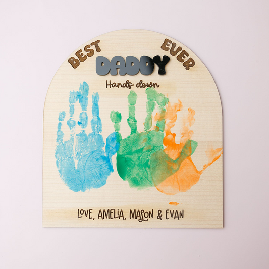 BEST DADDY Handprint sign for Father's Day - MaiCre8tions