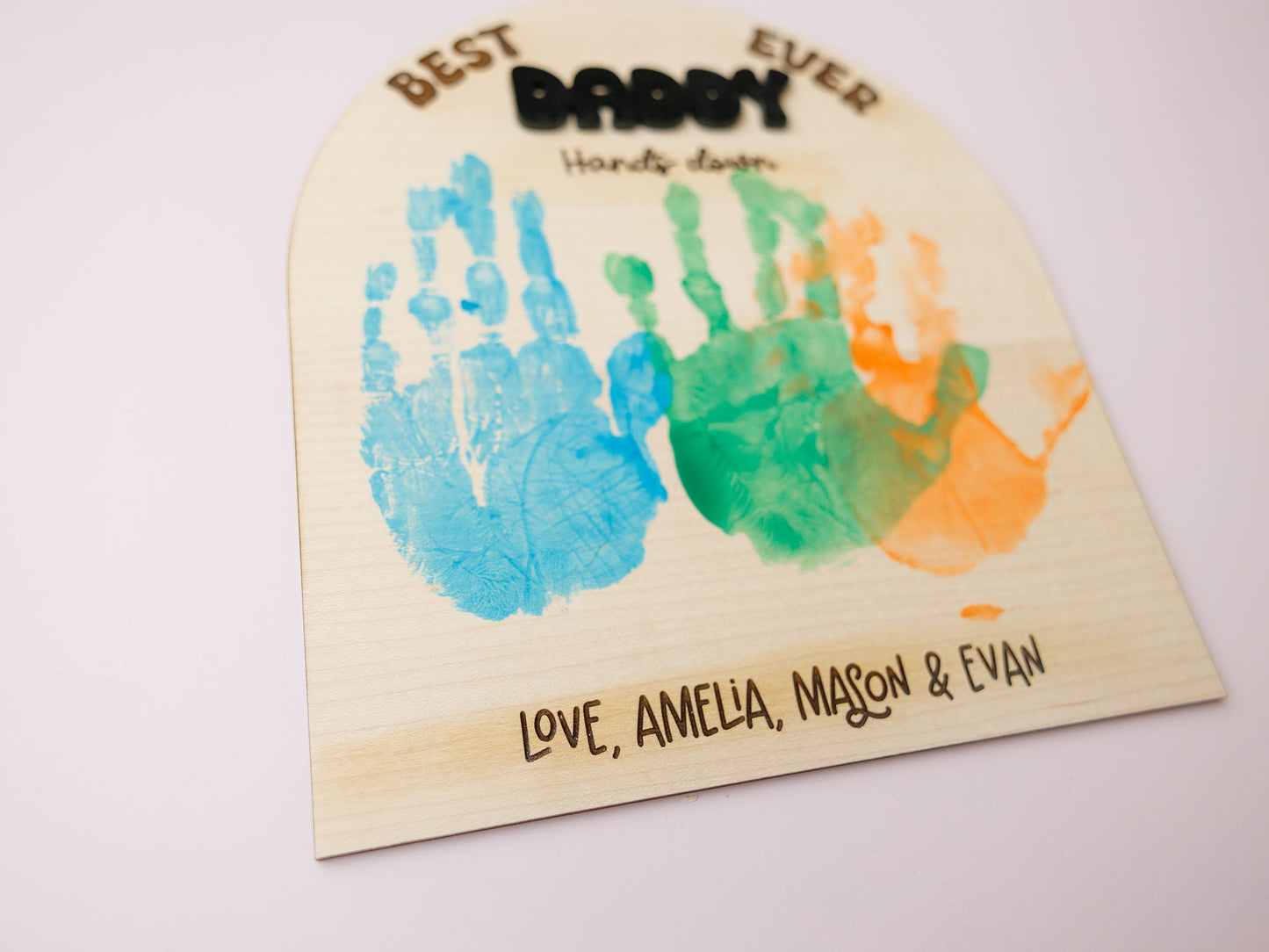 BEST DADDY Handprint sign for Father's Day - MaiCre8tions