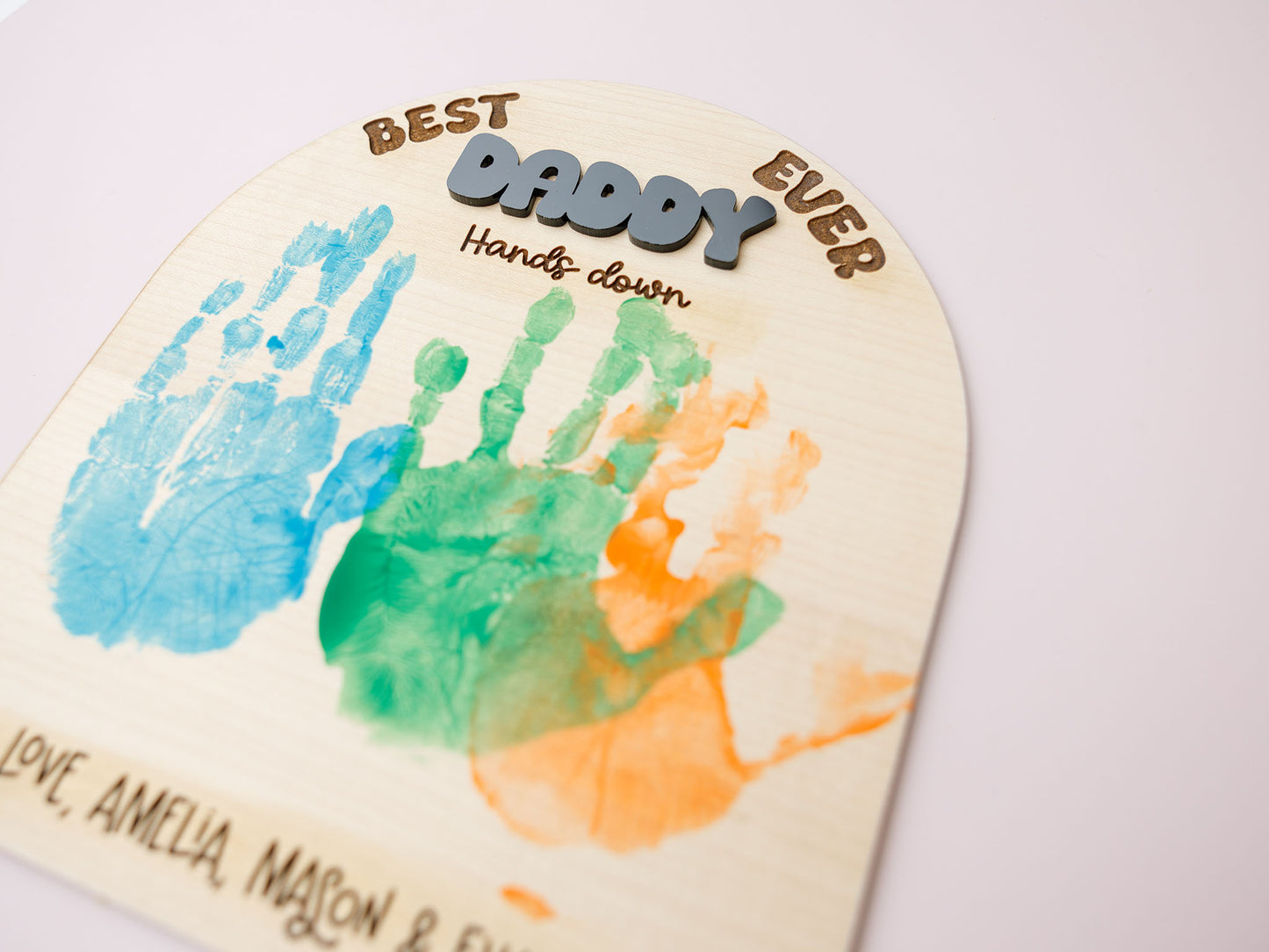 BEST DADDY Handprint sign for Father's Day - MaiCre8tions