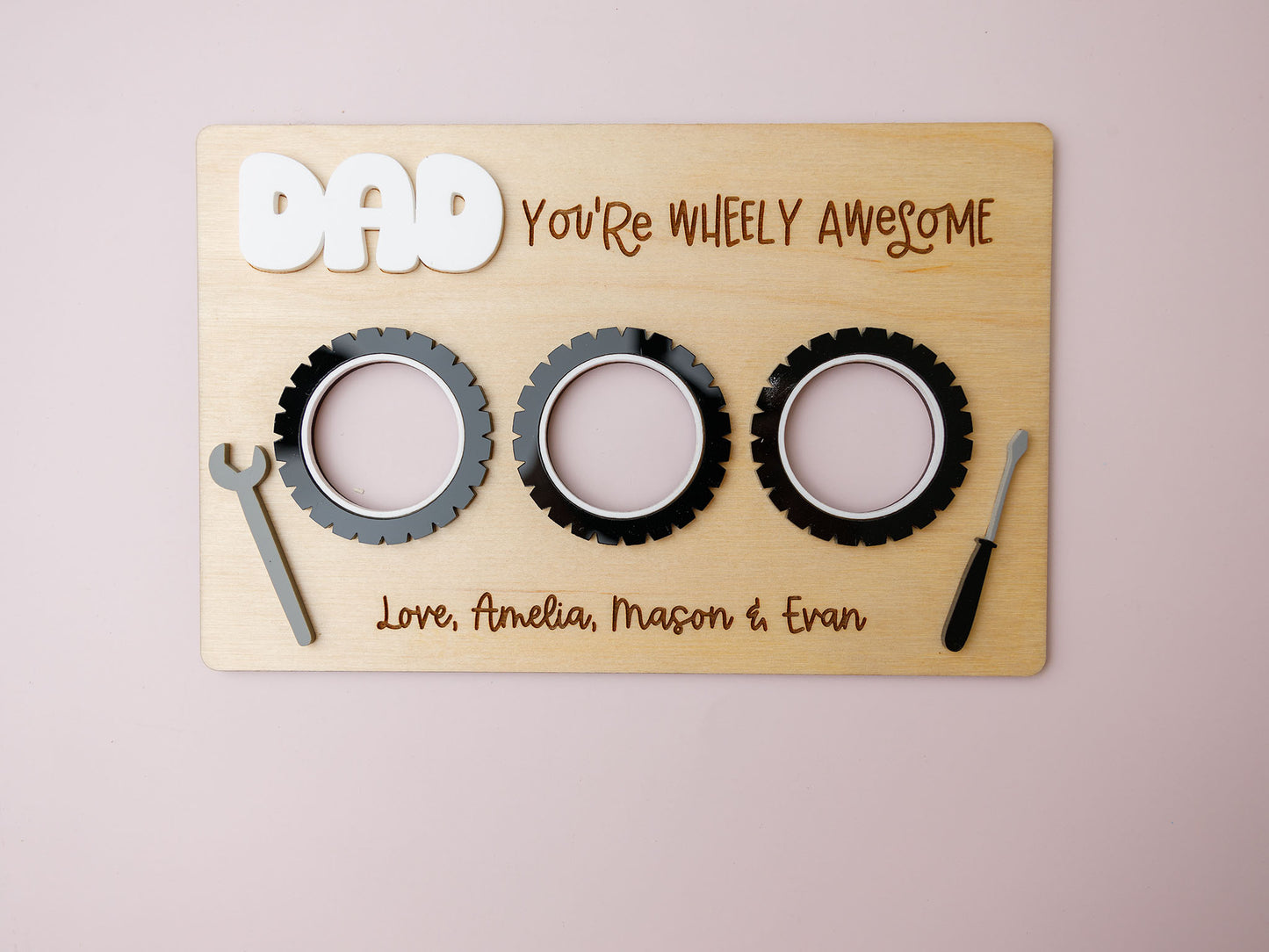 You're wheely awesome Photo Frame for Father's Day - MaiCre8tions
