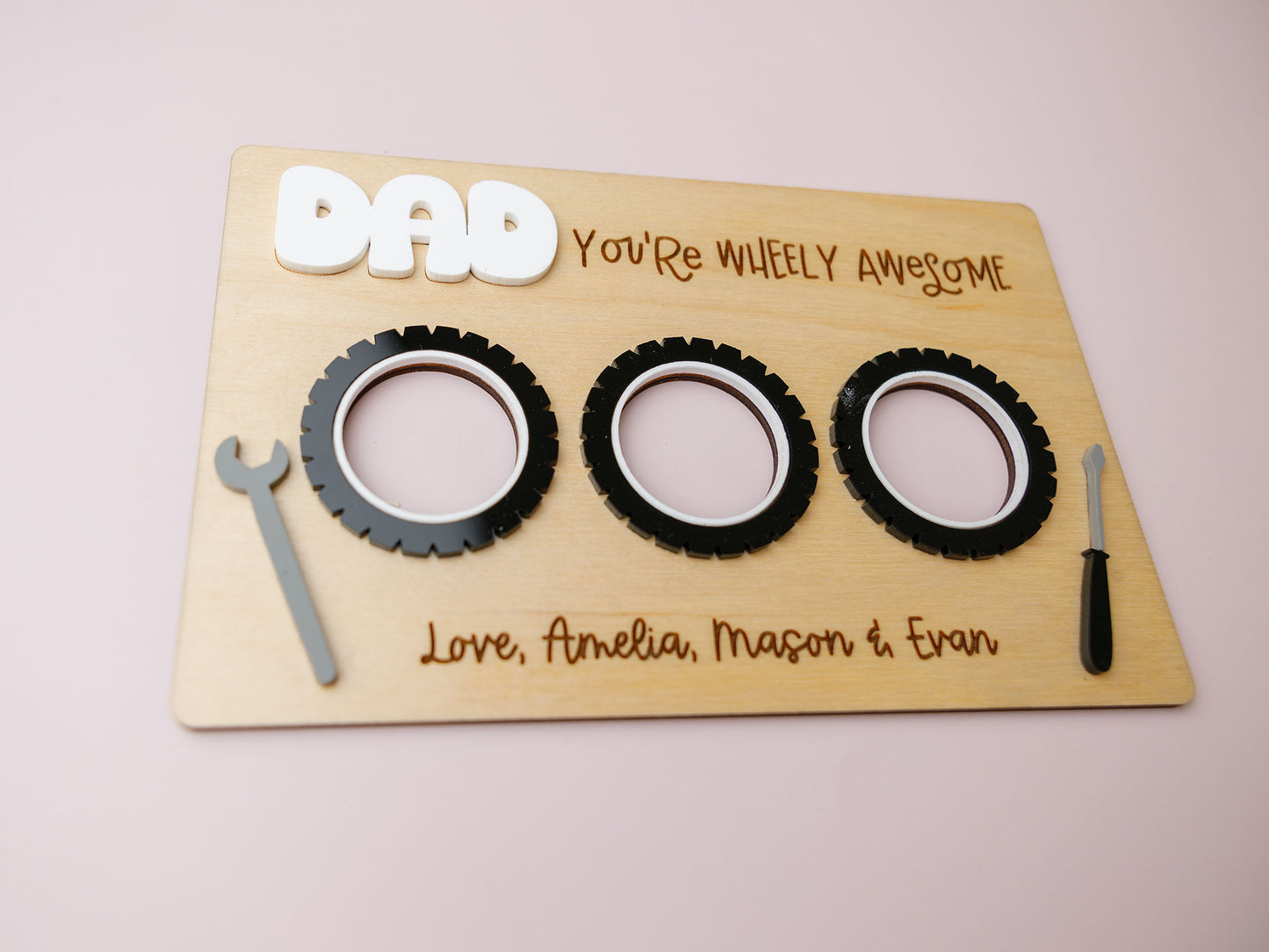 You're wheely awesome Photo Frame for Father's Day - MaiCre8tions