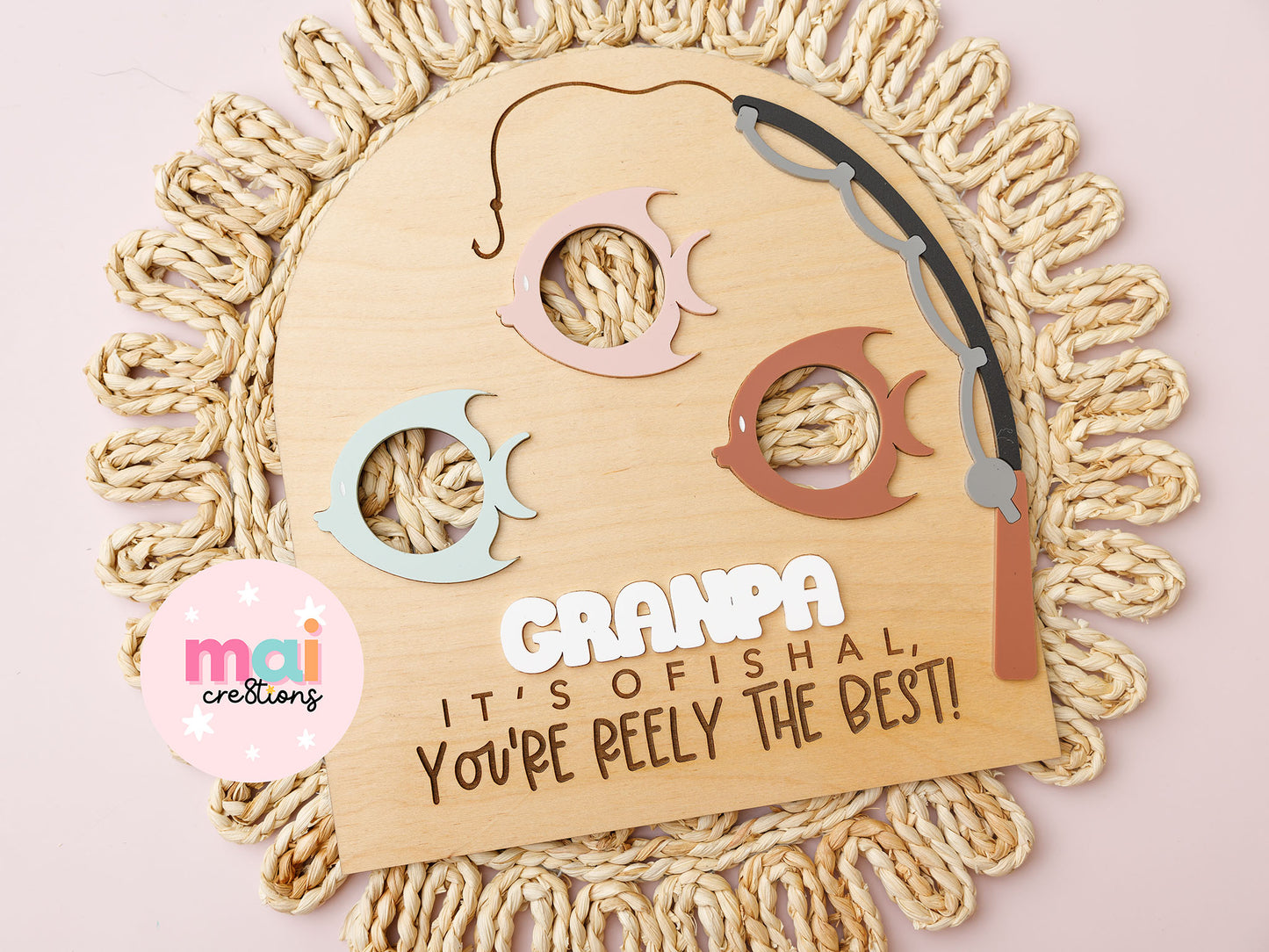 Fishing Photo Frame for Father's Day - MaiCre8tions
