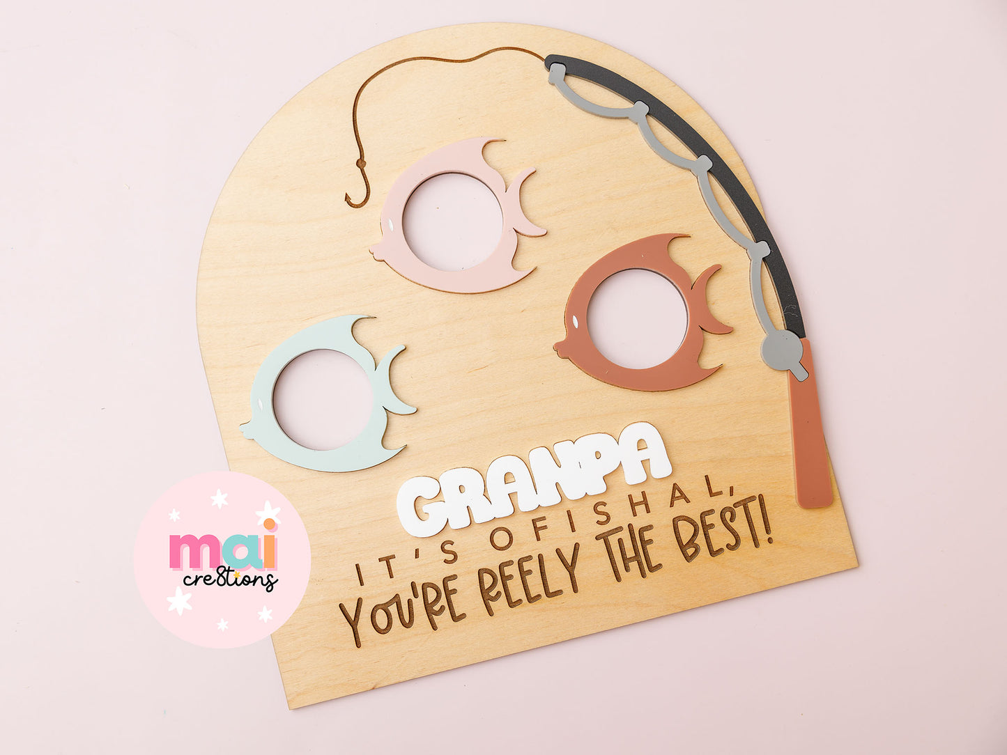 Fishing Photo Frame for Father's Day - MaiCre8tions