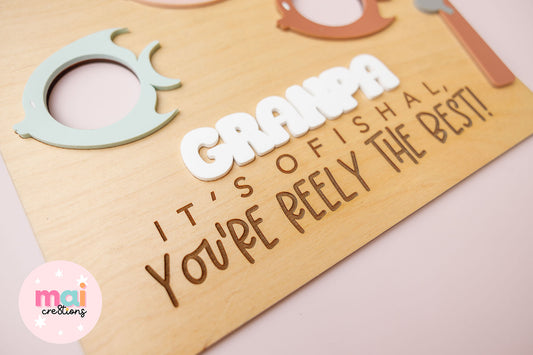 Fishing Photo Frame for Father's Day - MaiCre8tions