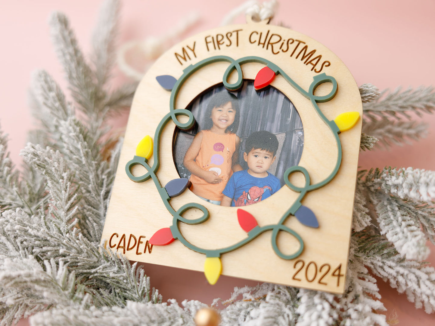 Personalized First Christmas ornament - MaiCre8tions