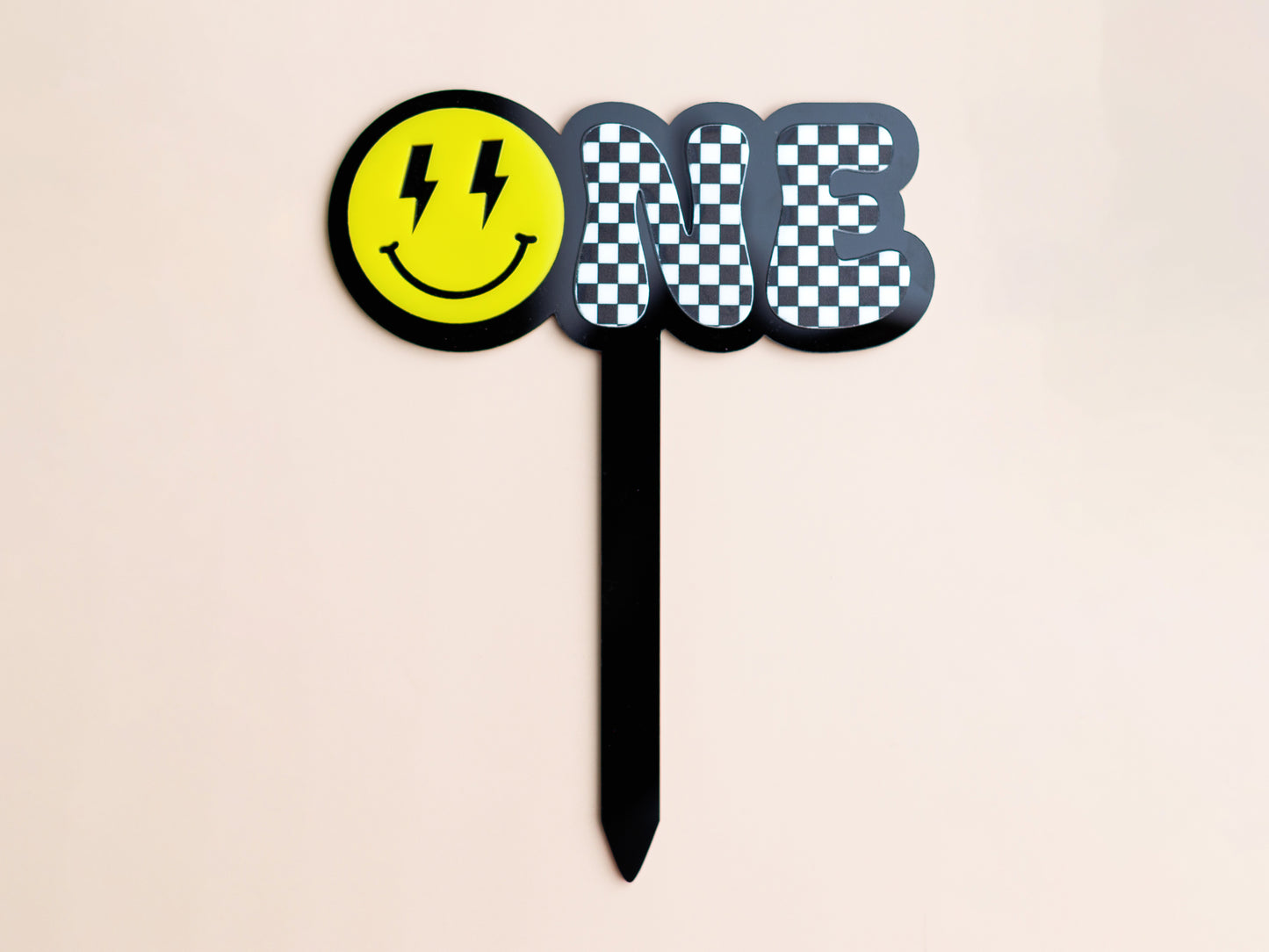 ONE HAPPY DUDE Cake Topper - MaiCre8tions