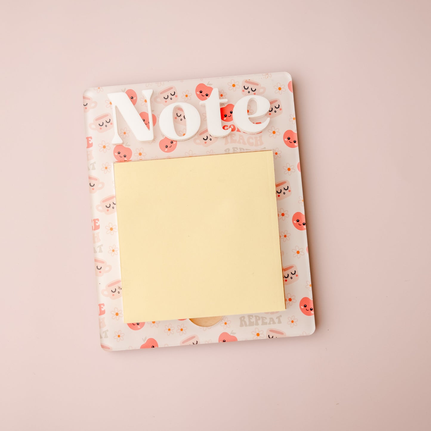 Coffee Teach Repeat Sticky note holder