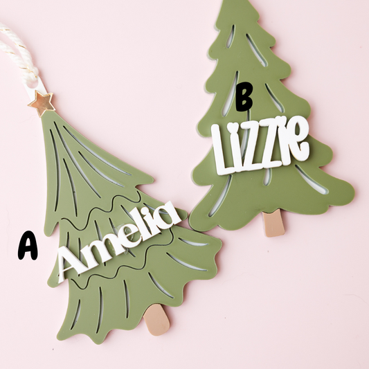 Christmas Tree Stocking Tags