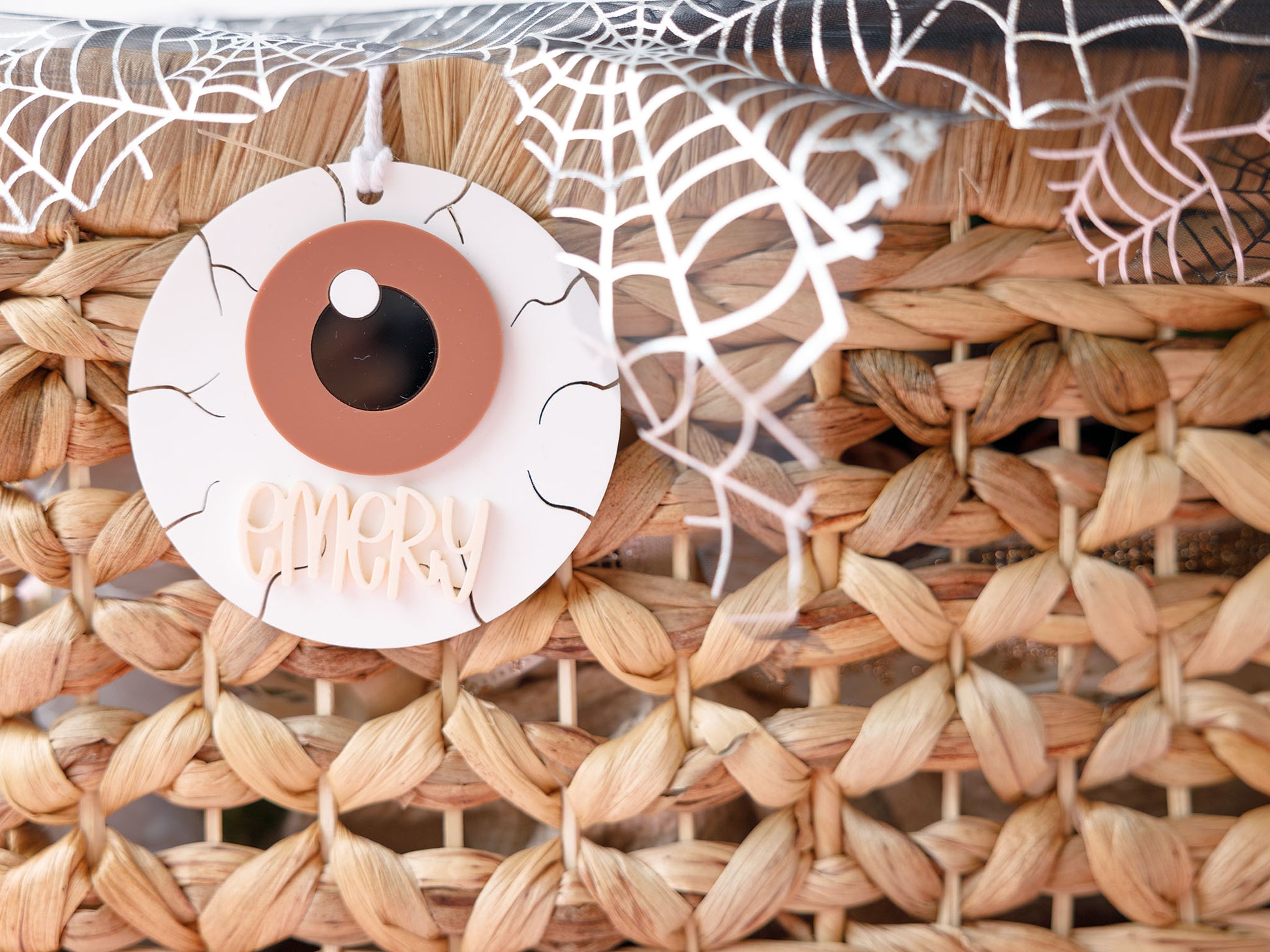 Eyeball Boo Basket Name Tag 3