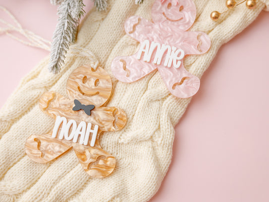 Gingerbread Christmas Stocking Tags/Ornaments