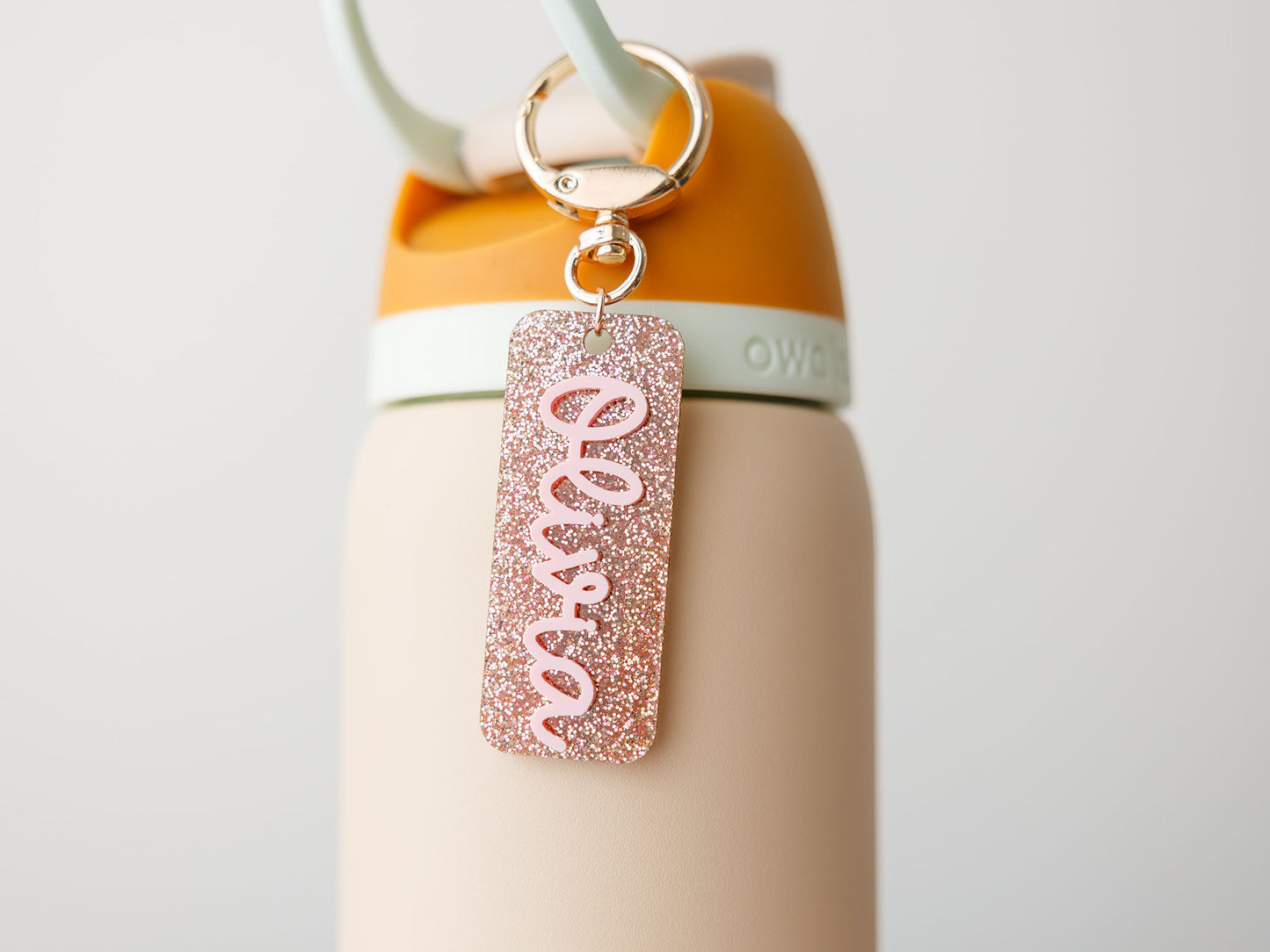 Owalla bottle name tag