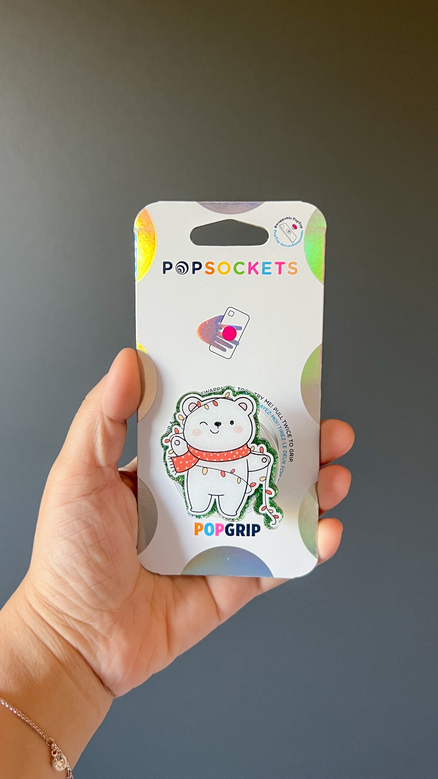 Polar Bear Christmas Phone Grip - MaiCre8tions