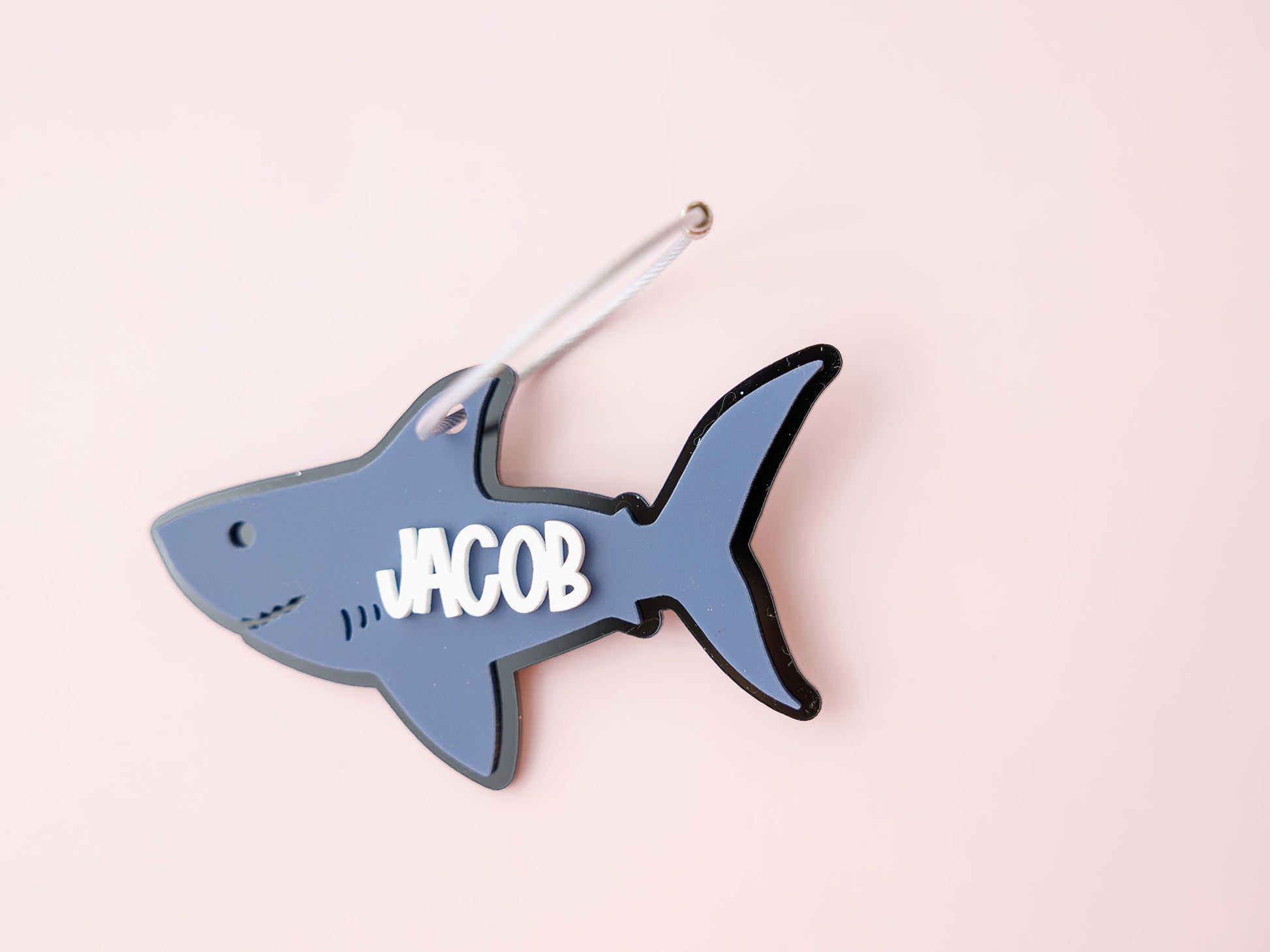 Shark backpack tag