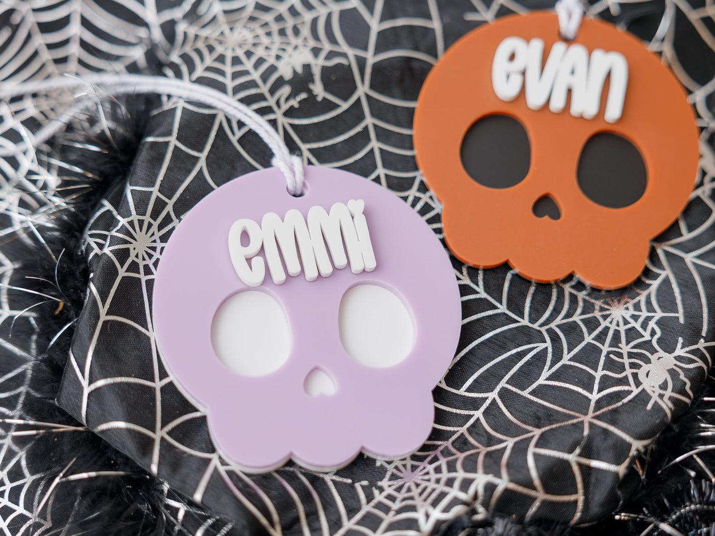 Skull Boo Basket Name Tag 2