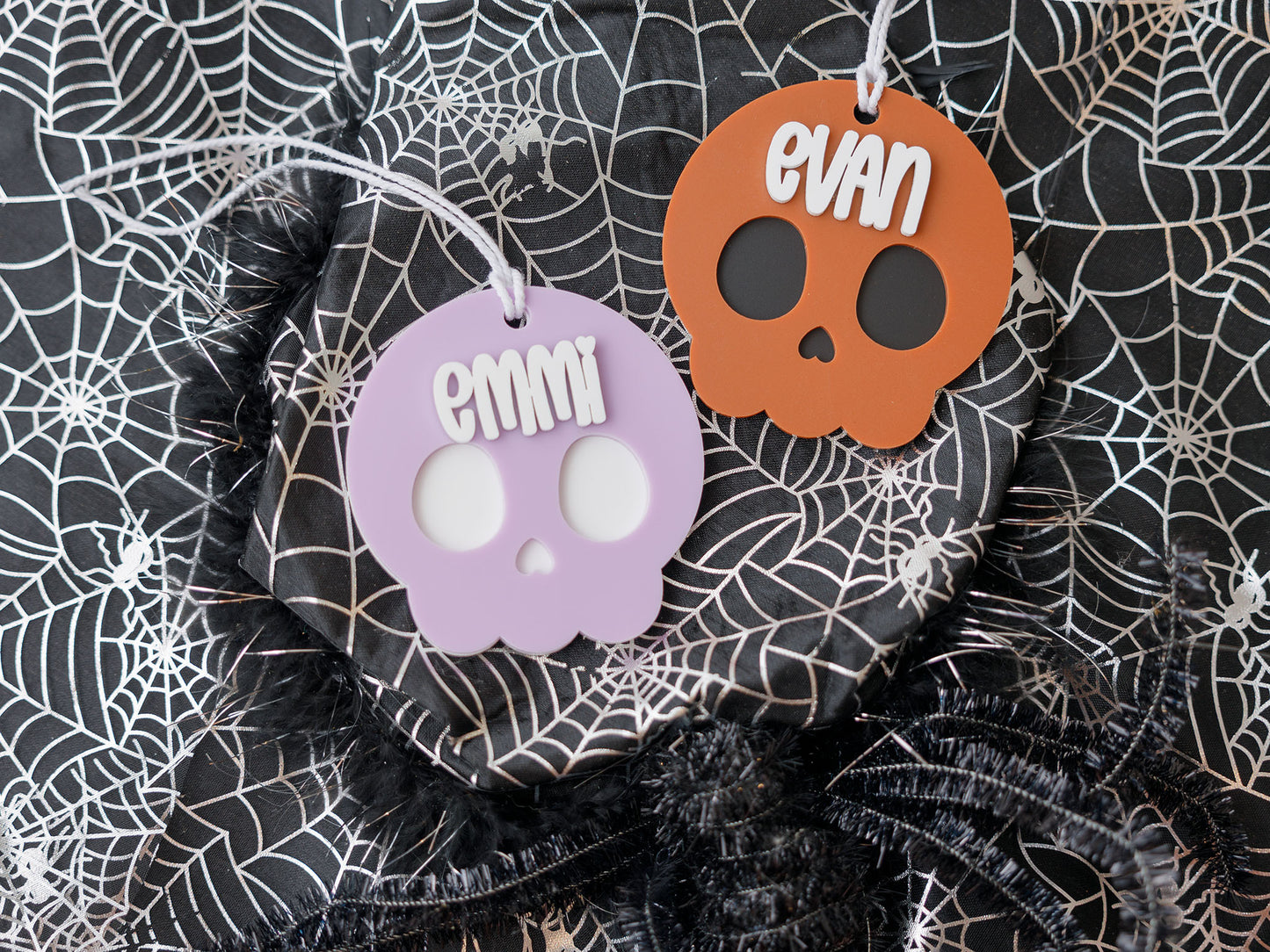 Skull Boo Basket Name Tag 4