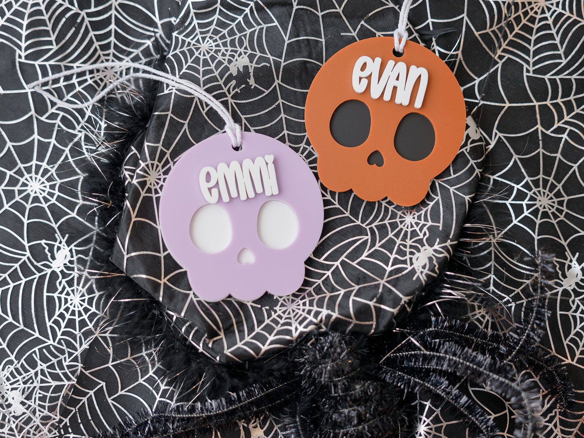 Skull Boo Basket Name Tag 4