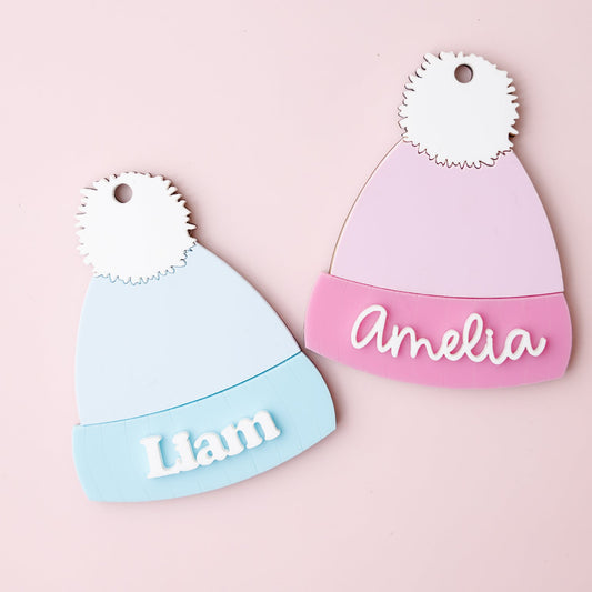 Pom Pom Hat Christmas ornaments