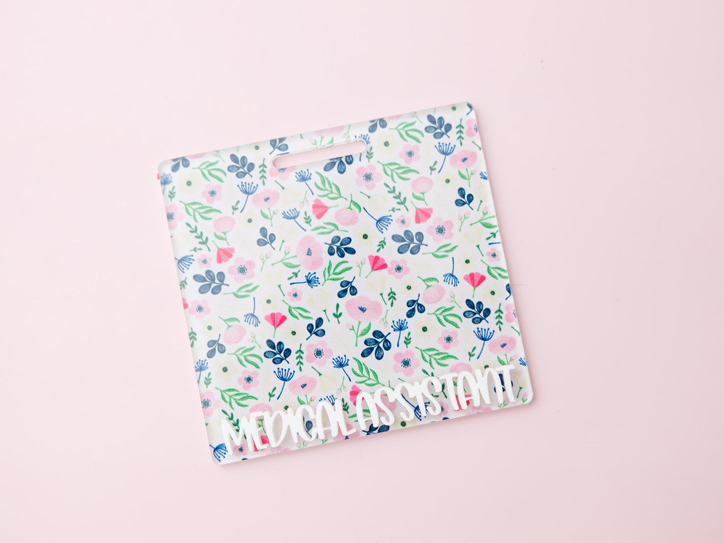 Coquette Bow Cherry Personalized Badge Buddy for Nurses