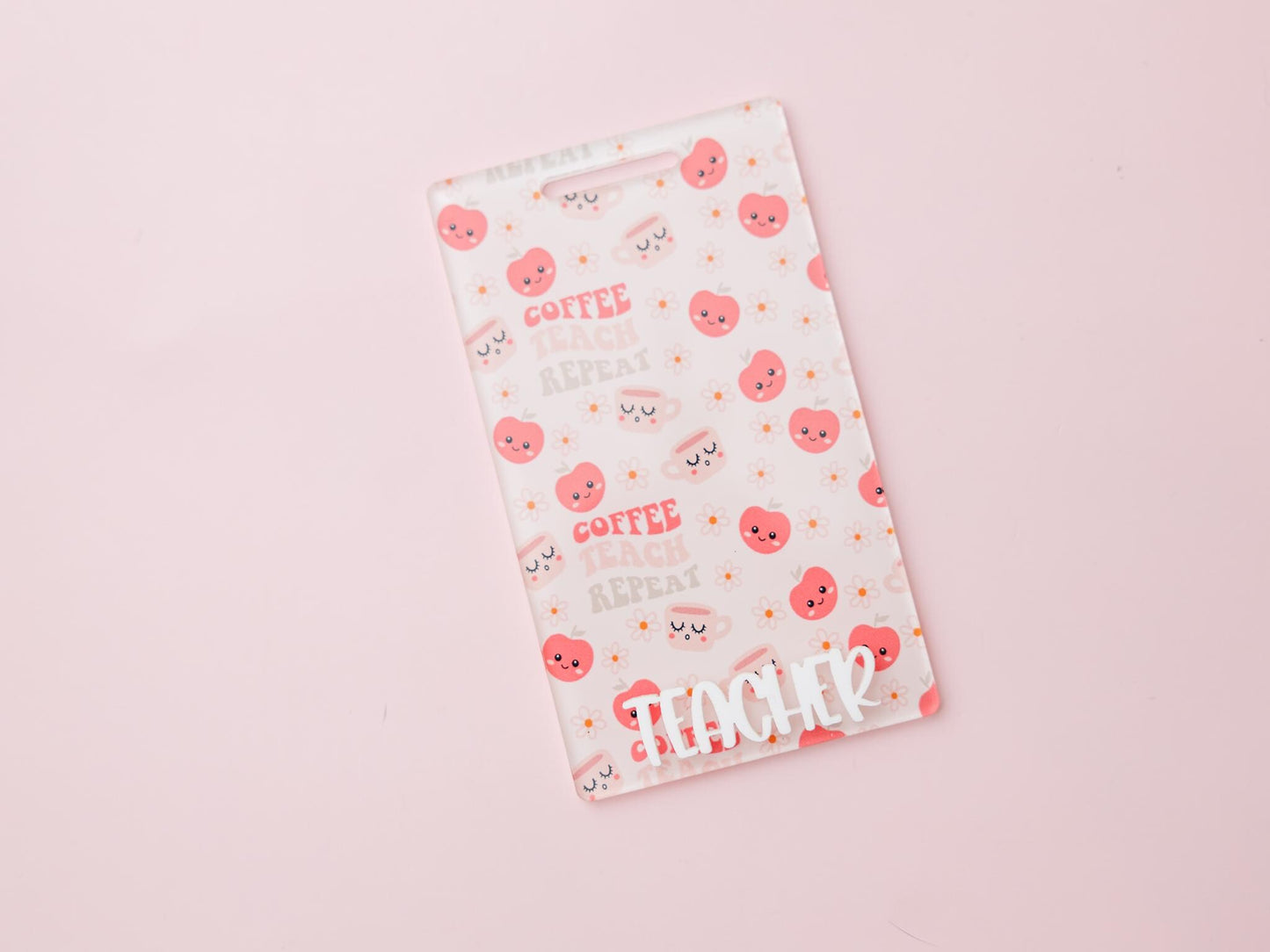 Matching Personalized Teachers Badge Buddy and Badge Reels