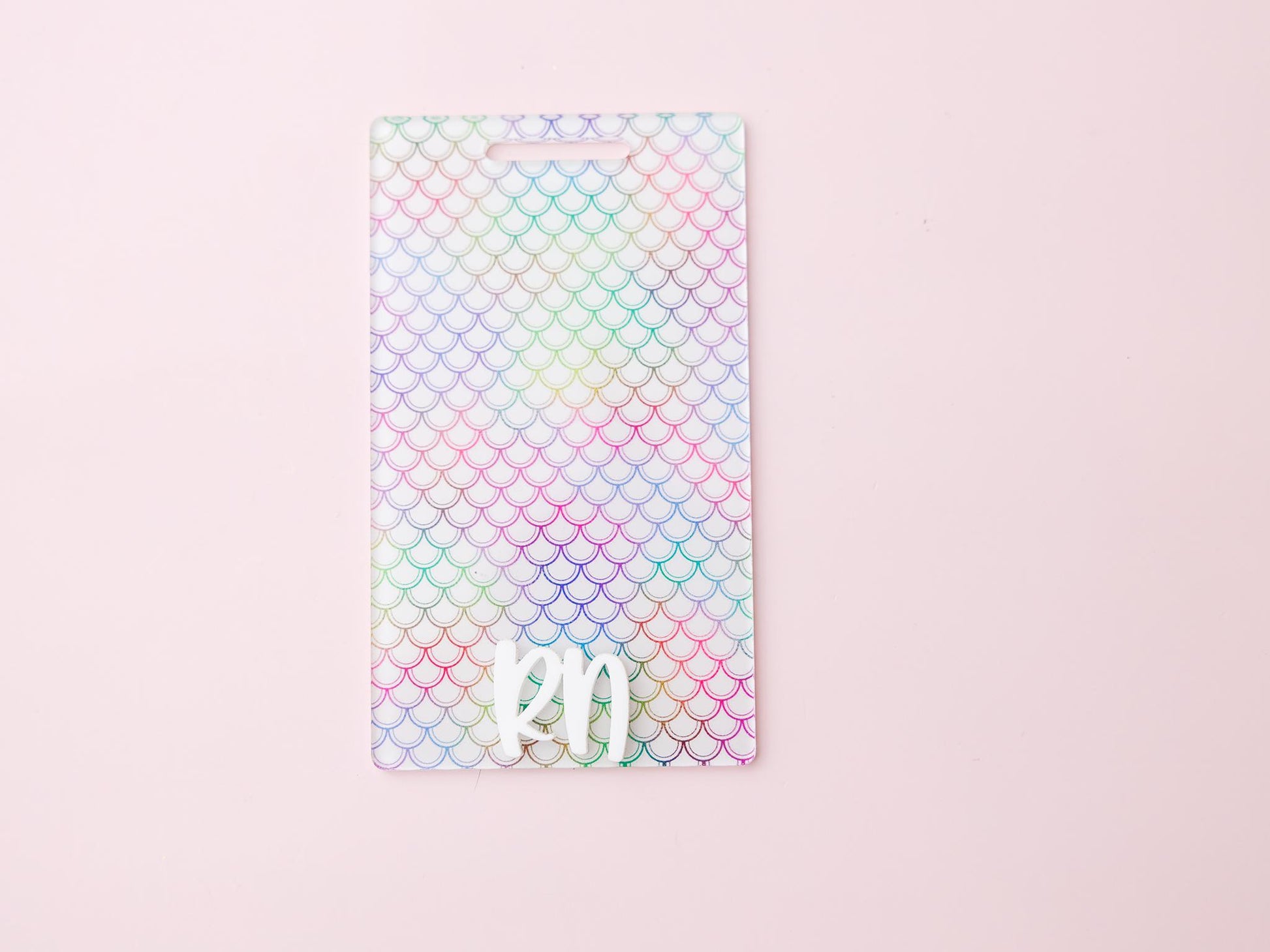 Matching Personalized Mermaid Scale Badge Buddy and Badge Reels for Nurses