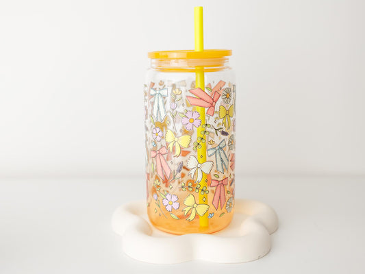 Cottage Core Ombre Ice Coffee Cup