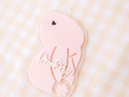 Easter Bunny Basket Name Tag for Kids