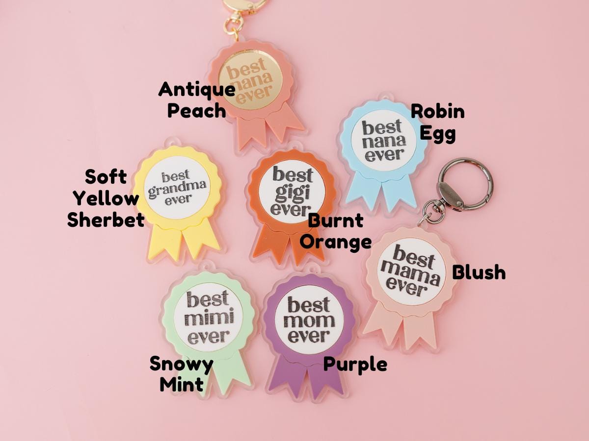 Personalized Mother's Day keychain Gift for Mom Handbag accessories Best Mama keychain Mother's Day Gift for grandma Custom Acrylic keychain