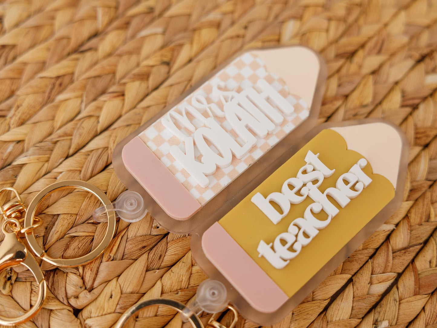 Pencil keychain Teacher appreciation day gift