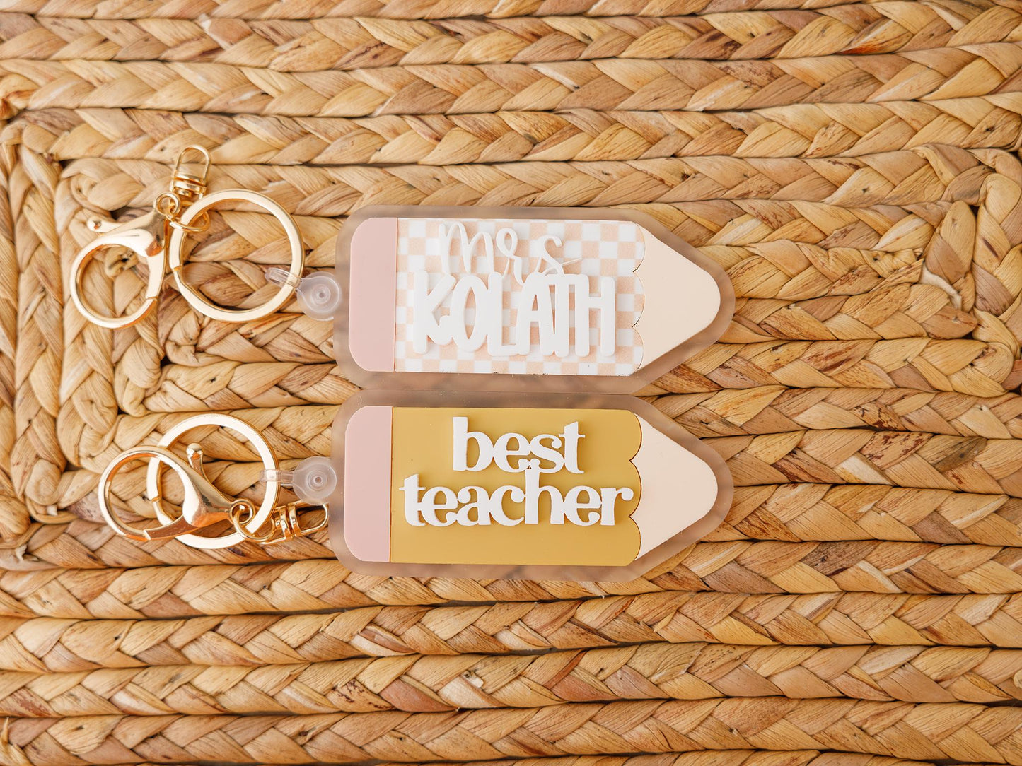 Pencil keychain Teacher appreciation day gift