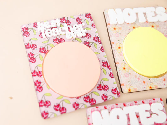 Sticky Note Holder for Teacher Cute Sticky Note Organizer Teacher Appreciation Gift