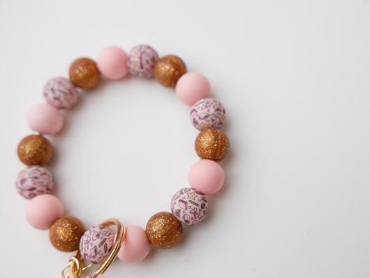 School stuffs Beaded Wristlet Keychain