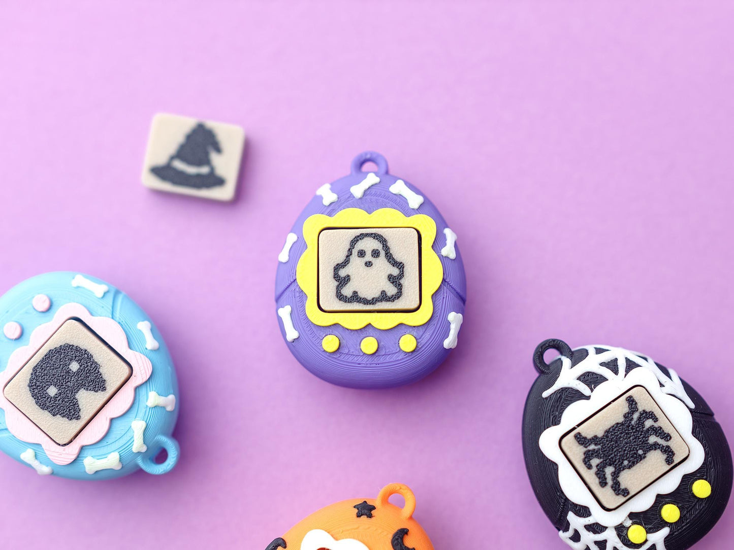 Virtual Pet Fidget Clicker Toy keychain Halloween version