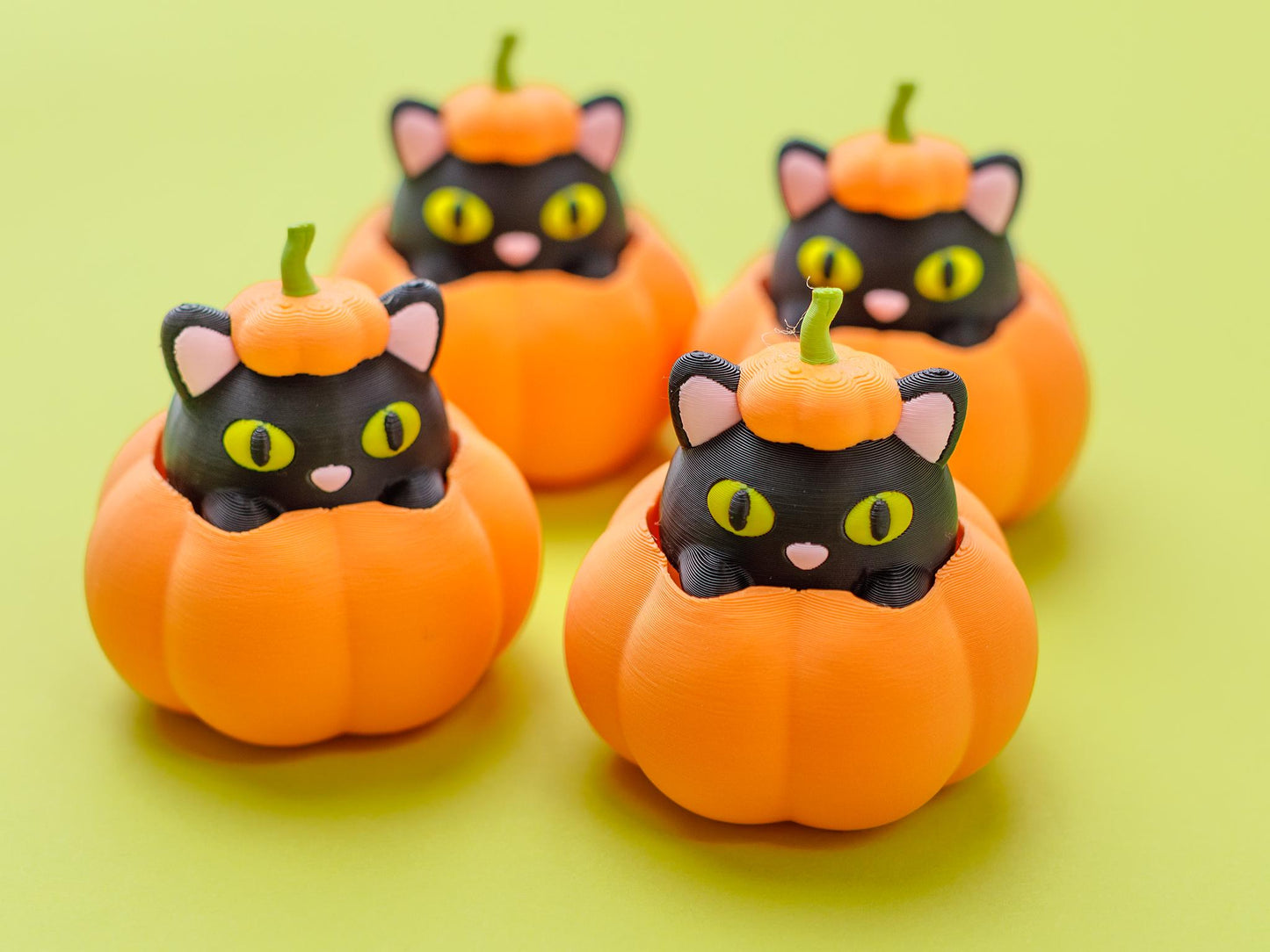 Halloween Cat Pumpkin Fidget Clicker Toy
