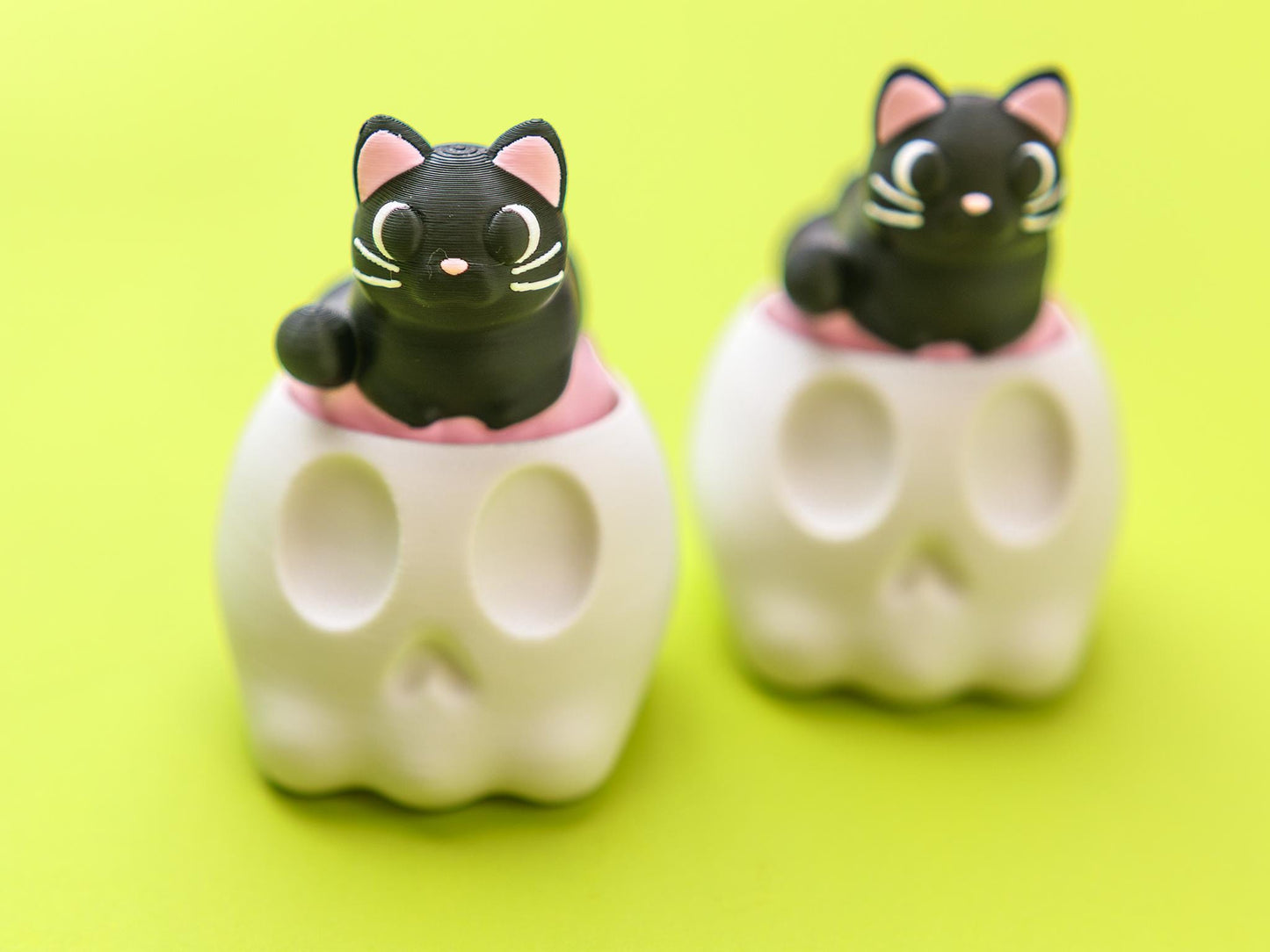 Halloween Cat Skull Fidget Clicker Toy