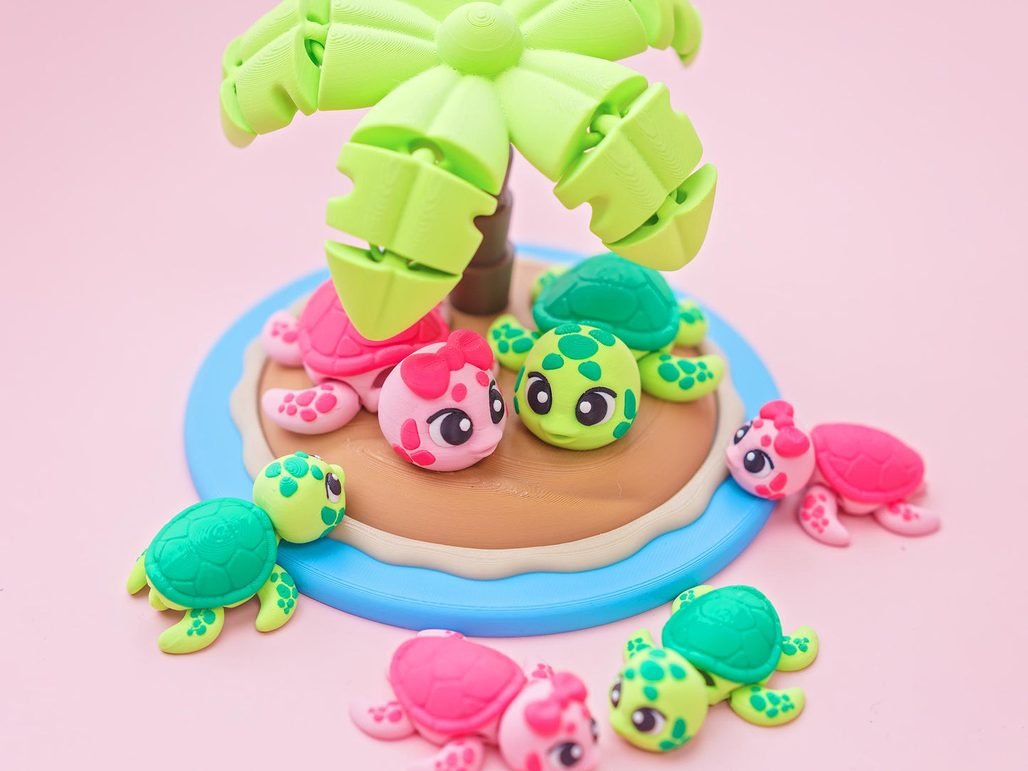 Turtle Flexi Fidget toy Turtle Miniature display