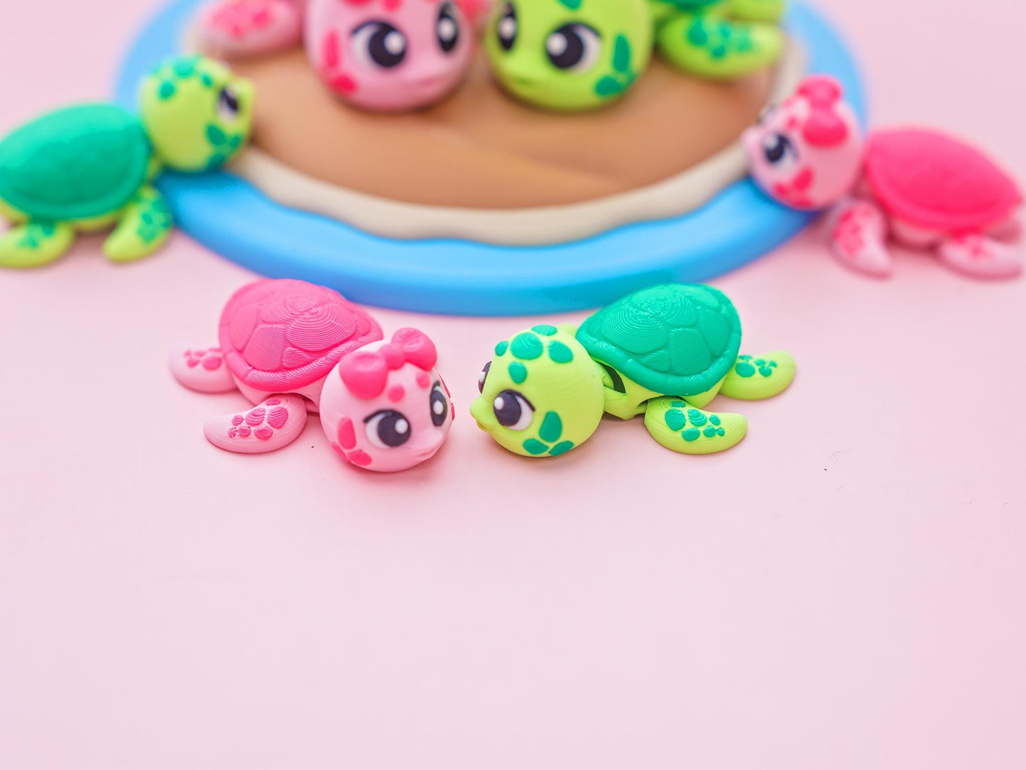 Turtle Flexi Fidget toy Turtle Miniature display