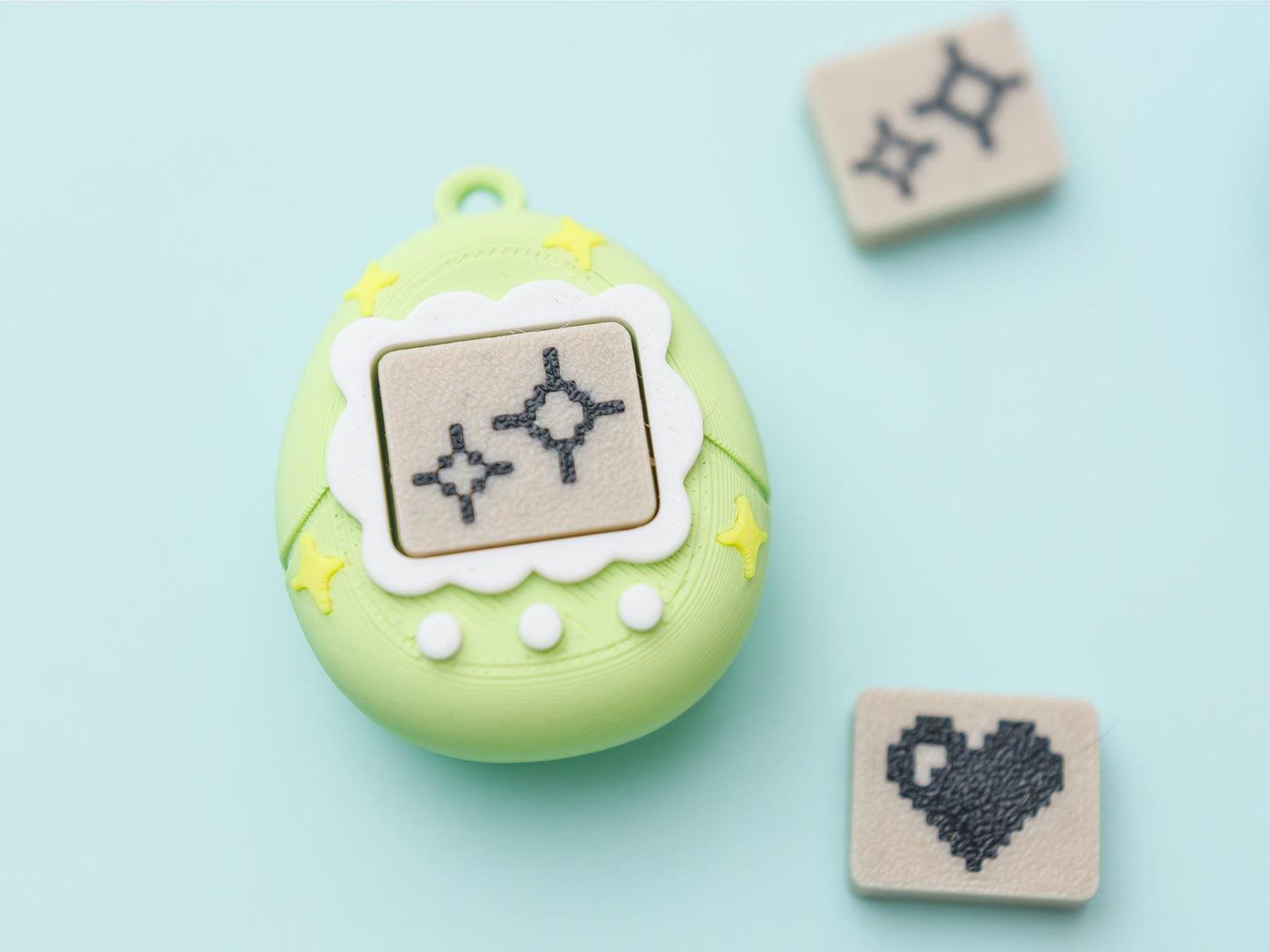 Virtual Pet Fidget Clicker Toy 3D printed fidget