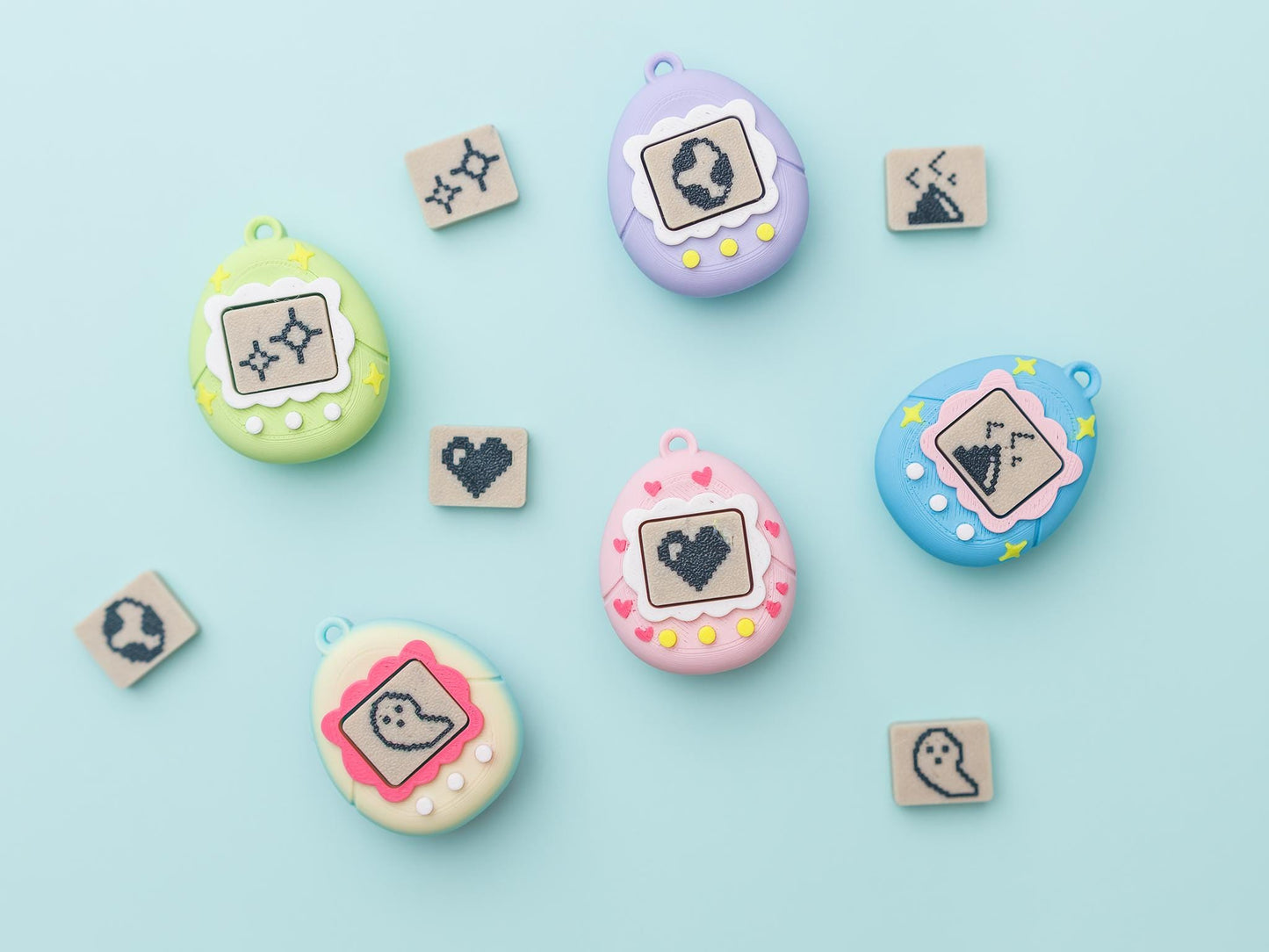 Virtual Pet Fidget Clicker Toy 3D printed fidget