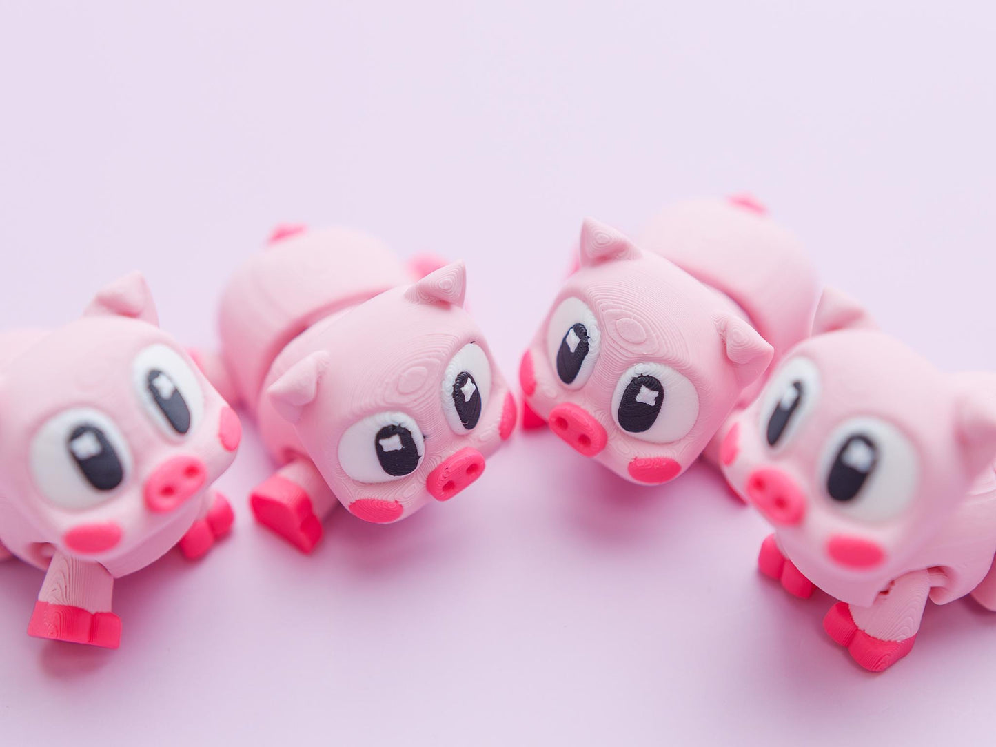 Piglet Flexi Fidget Toy 3D printed toy
