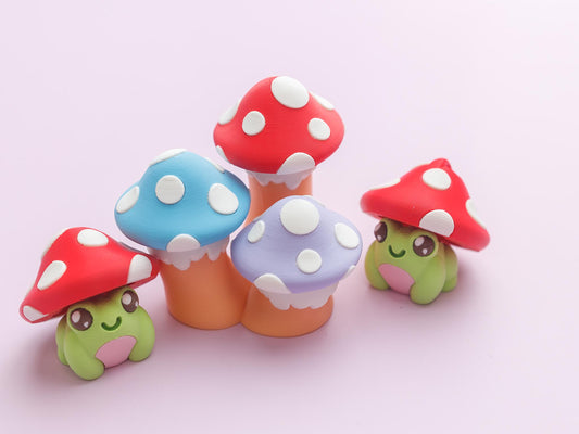 Frog Toadstool Fidget clicker toy Trendy 3D printed fidget