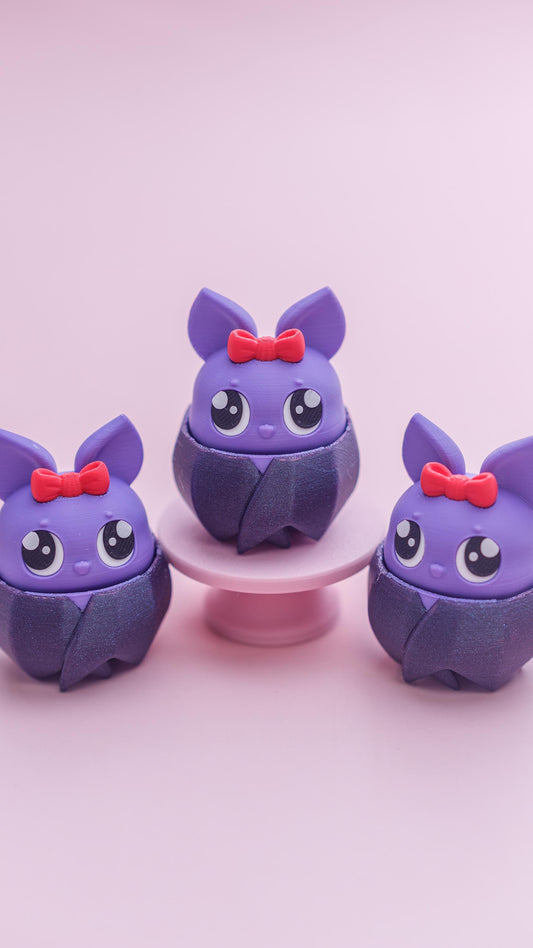 Purple Bat Fidget Clicker Toy Halloween Fidget Clicker